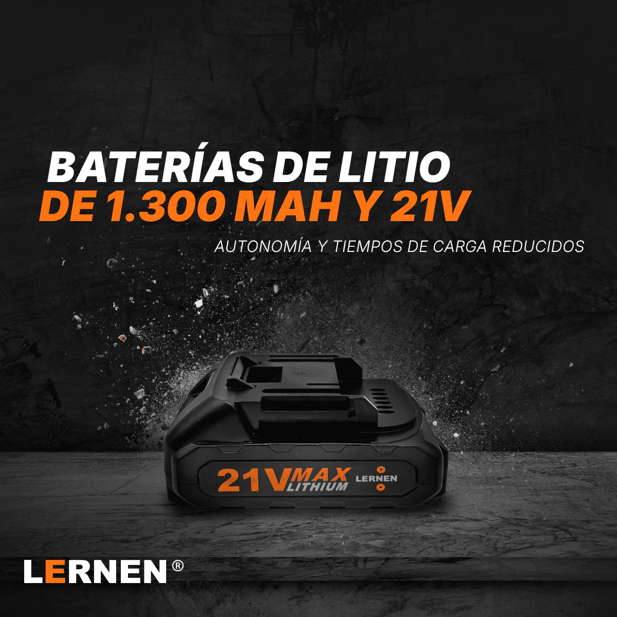 Taladro Destornillador Inal mbrico LERNEN 1 Bater a Acc-3