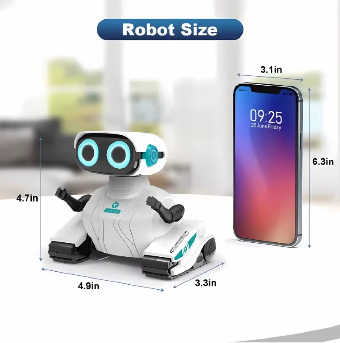 Juguete Robot Smart Partner Inteligente Movimiento Y Música-2