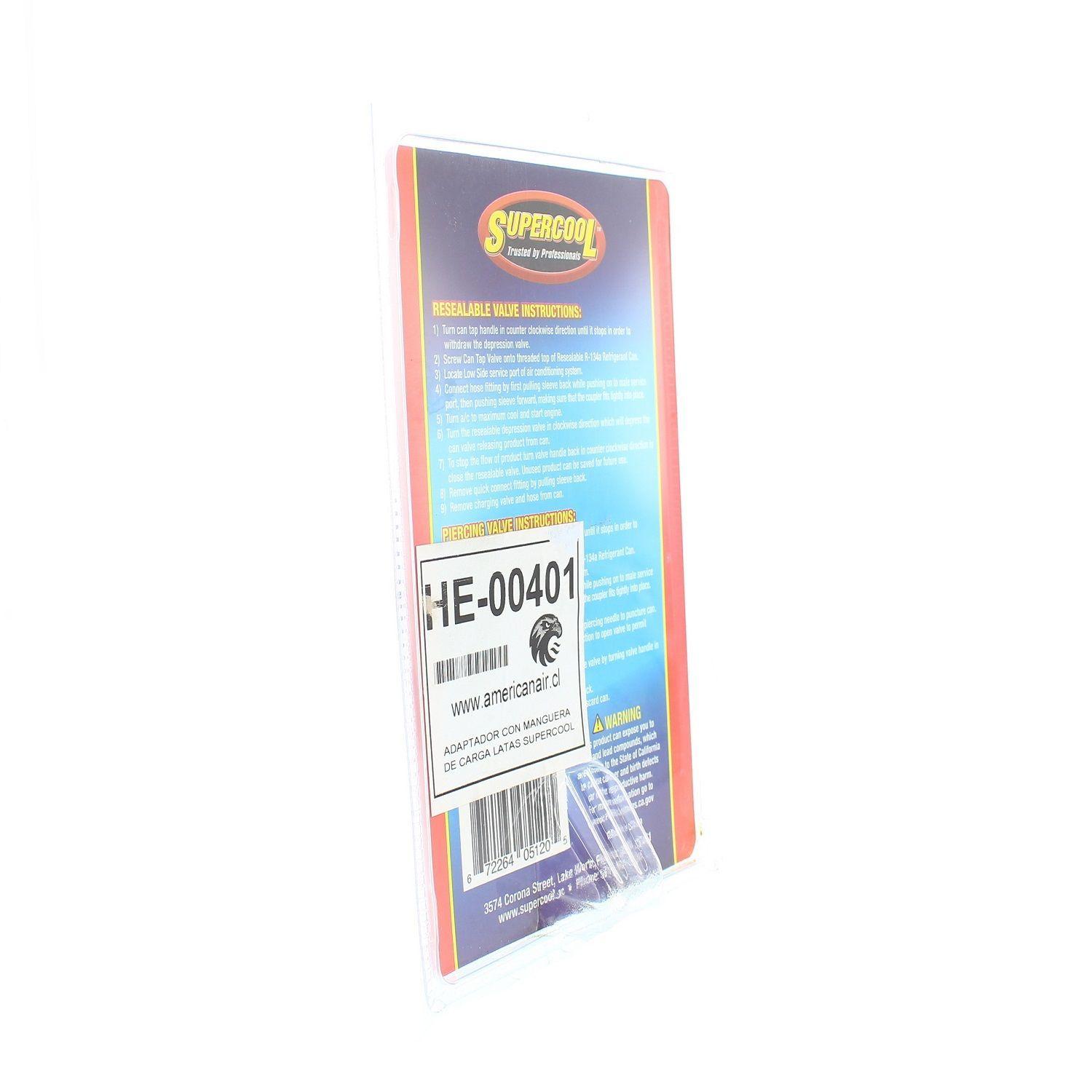 Adaptador Con Manguera De Carga para Latas de refrigerante SUPERCOOL-3