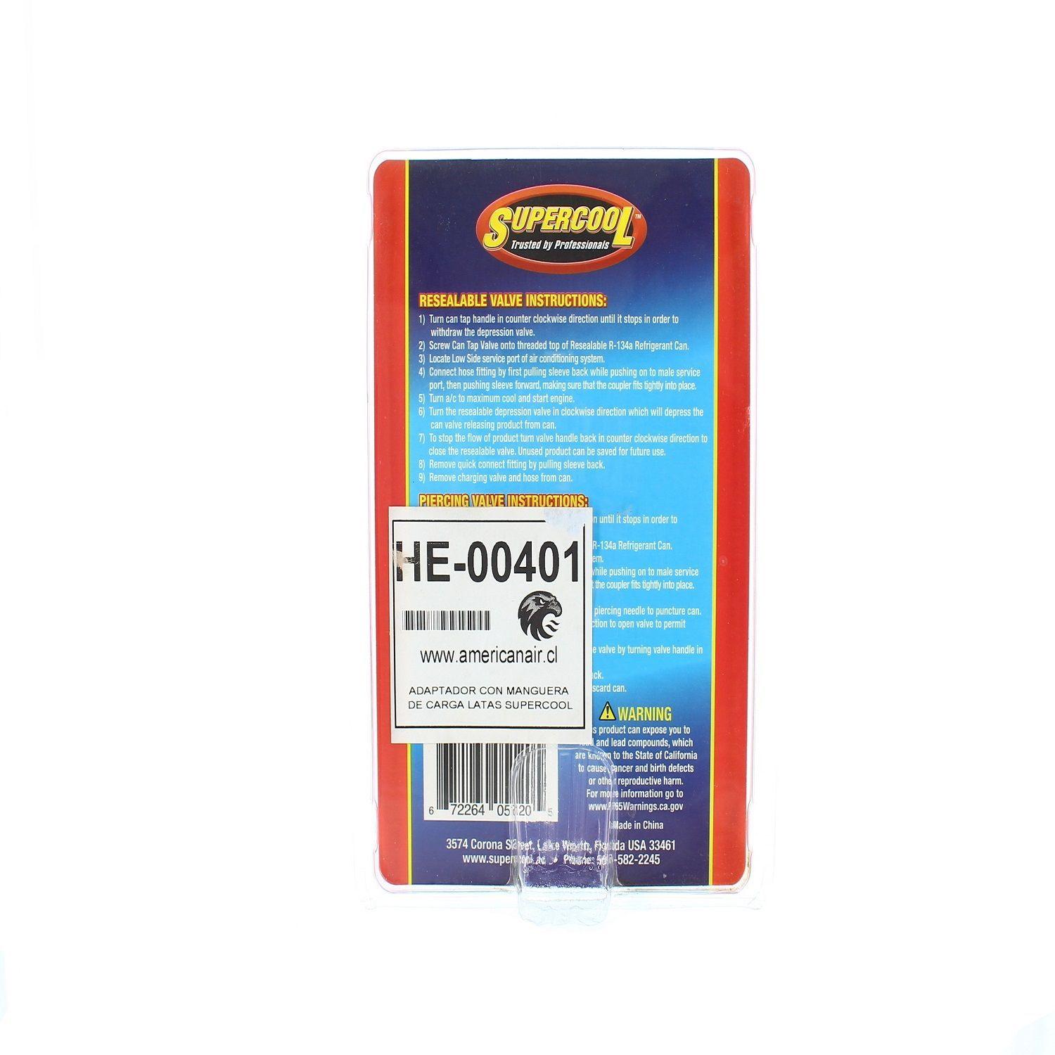 Adaptador Con Manguera De Carga para Latas de refrigerante SUPERCOOL-4