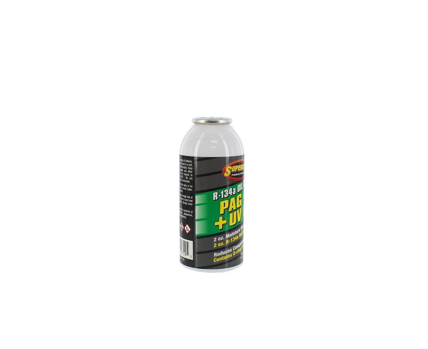 Carga Aceite PAG 46 + Detector De Fugas UV + Refrigerante R134A 4OZ Aerosol SUPERCOOL-7