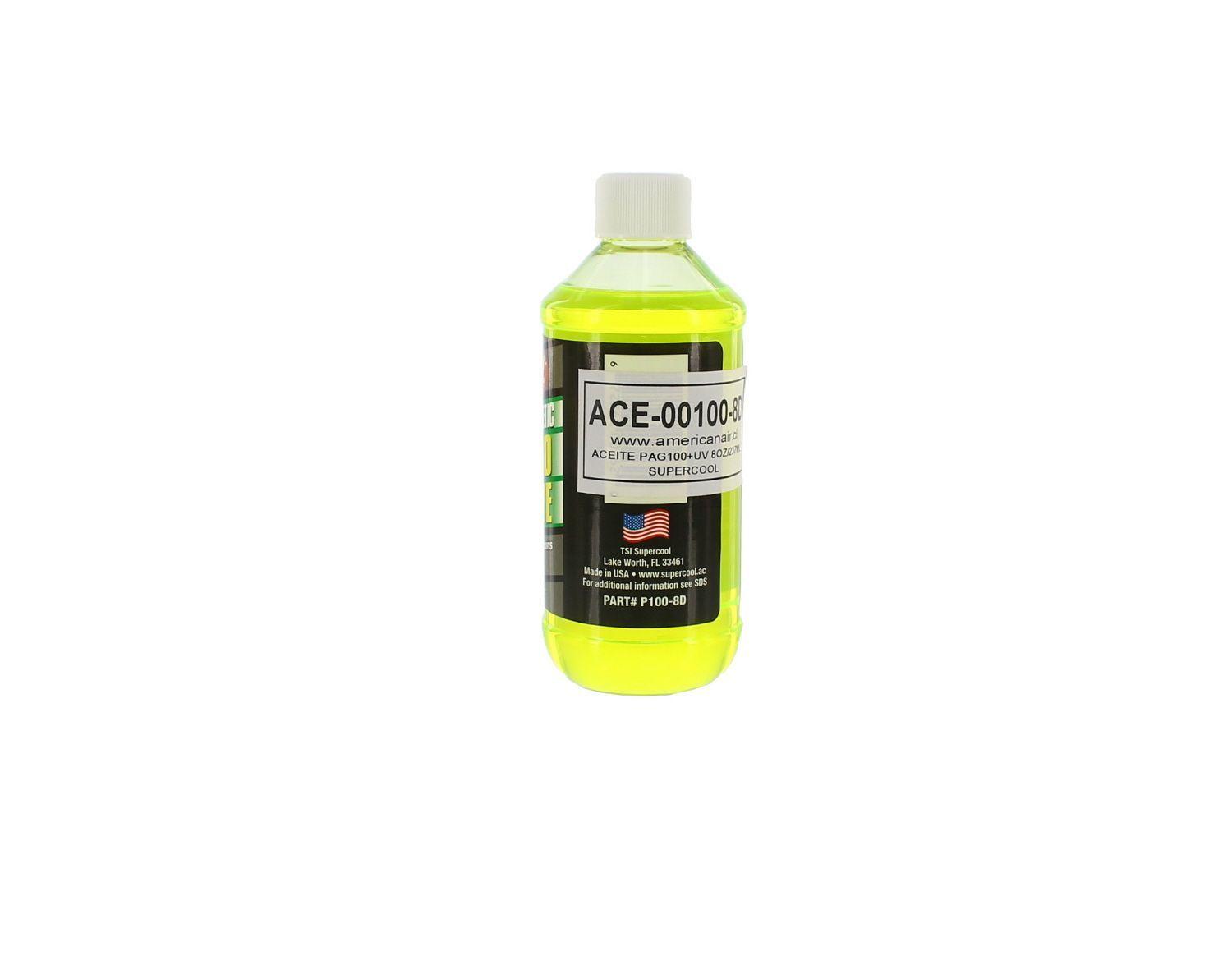 Aceite PAG 100 + Detector De Fugas UV 8OZ/237ML SUPERCOOL-2