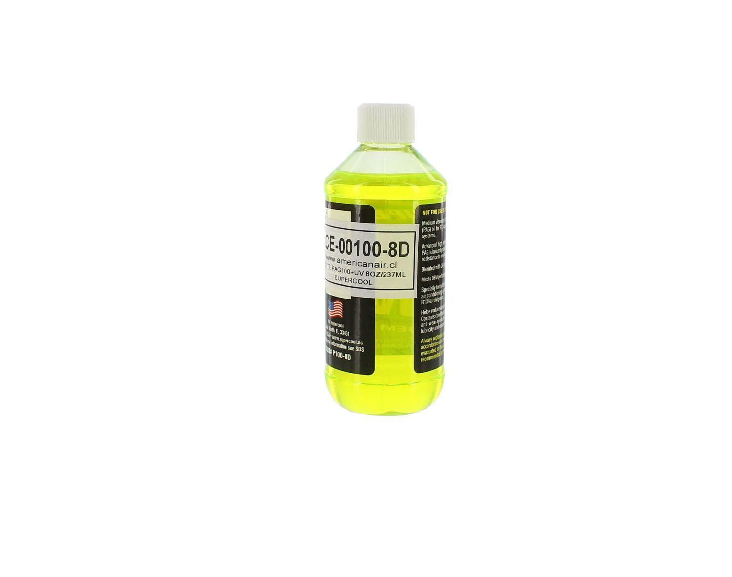 Aceite PAG 100 + Detector De Fugas UV 8OZ/237ML SUPERCOOL-3