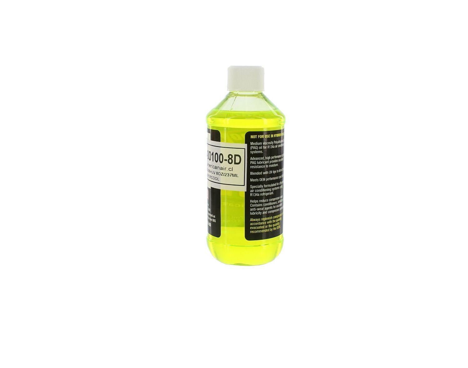 Aceite PAG 100 + Detector De Fugas UV 8OZ/237ML SUPERCOOL-4