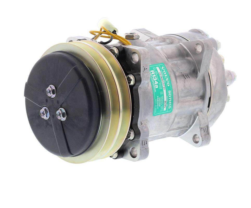 COMPRESOR DE AC 7H15 2A 24V 132MM TAPA WZ U6035 8045 8243 SANDEN-7