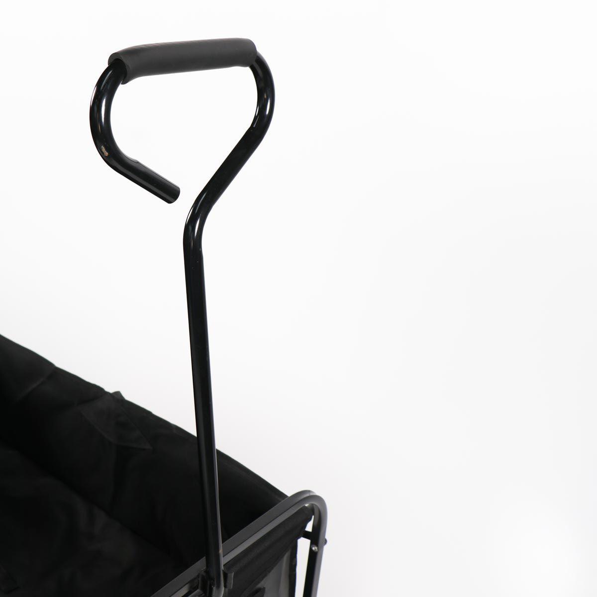 CARRO PLEGABLE DE ARRASTRE OUTDOOR CON RUEDAS NEGRO 90X50X65CM-6