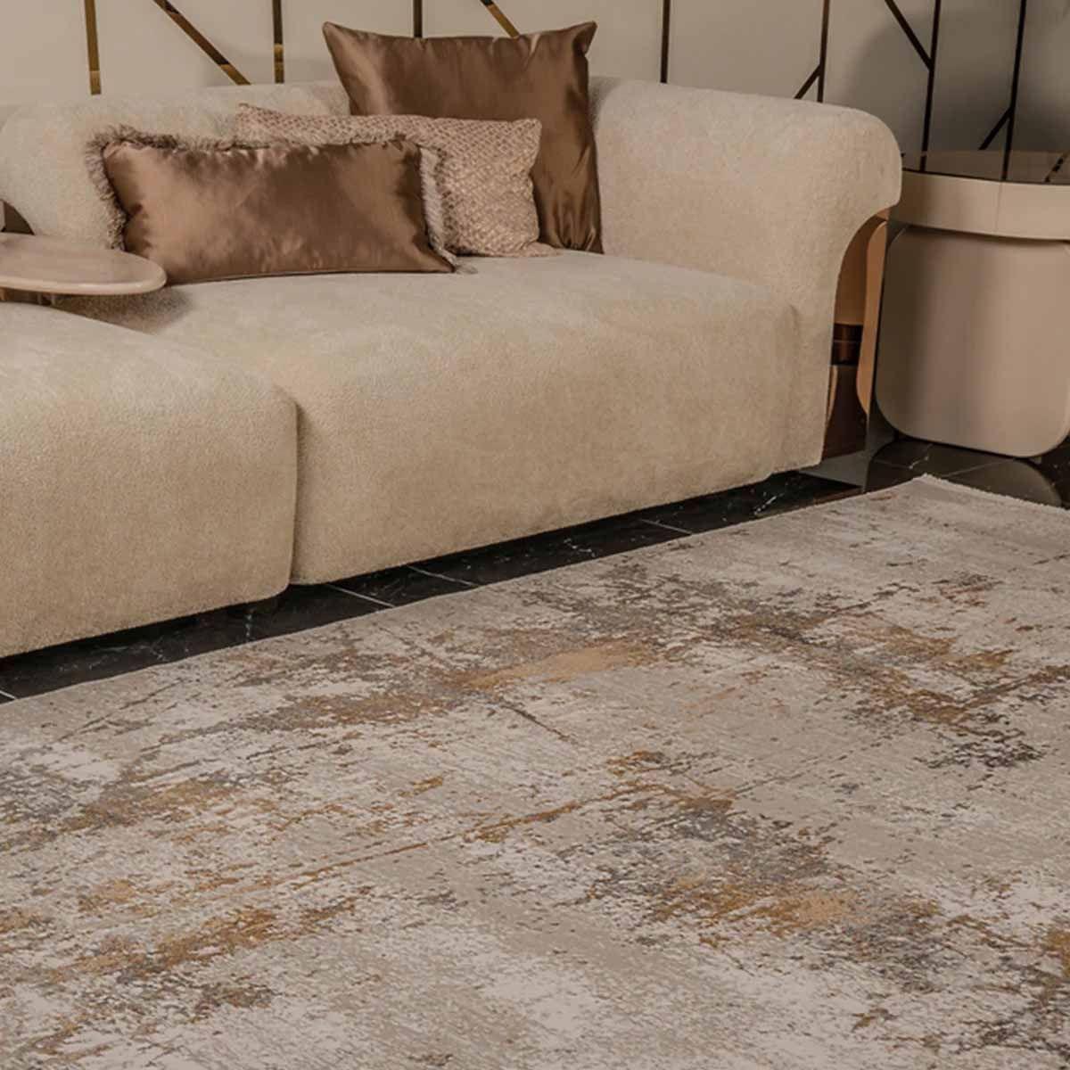 Alfombra Turca Zett06 Rectangular Gris Poliéster 160 x 230 cm -4