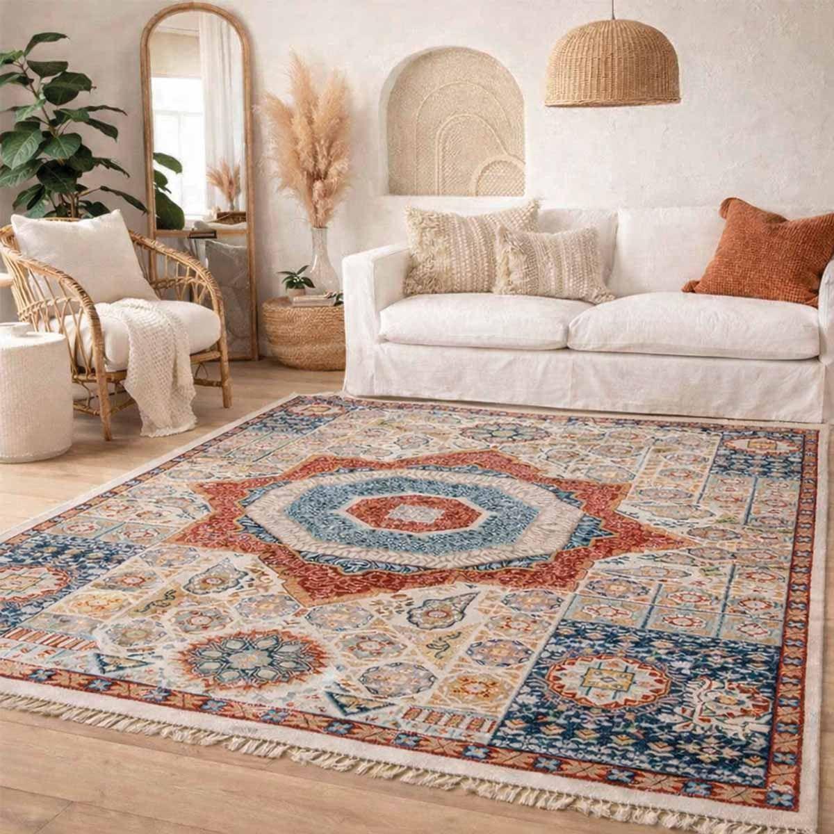 Alfombra Turca Antiq Mix de Colores Rectangular Poliéster 200 x 290 cm -3