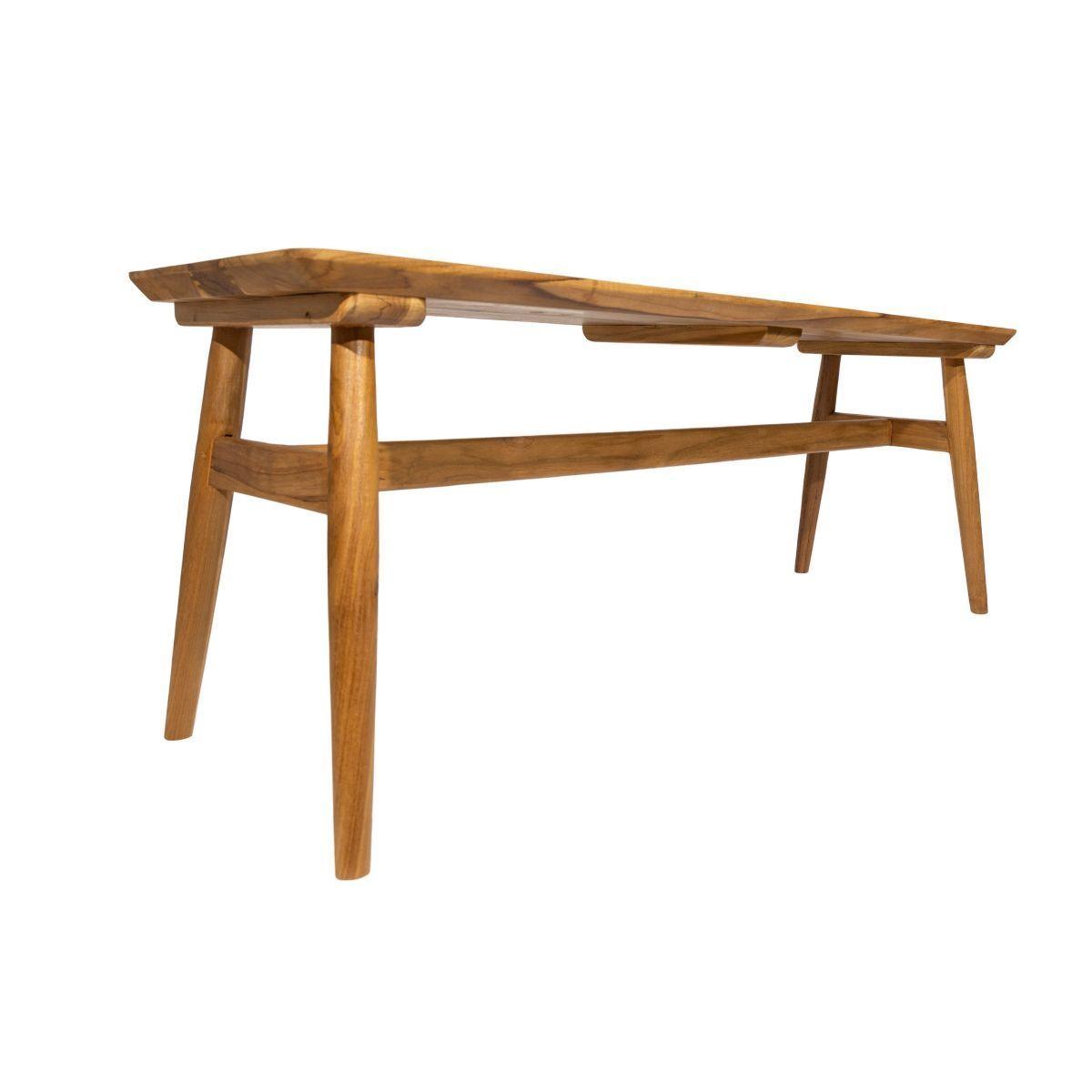 Banqueta HELSINKI madera teca 90 x 40 x 46 m-2