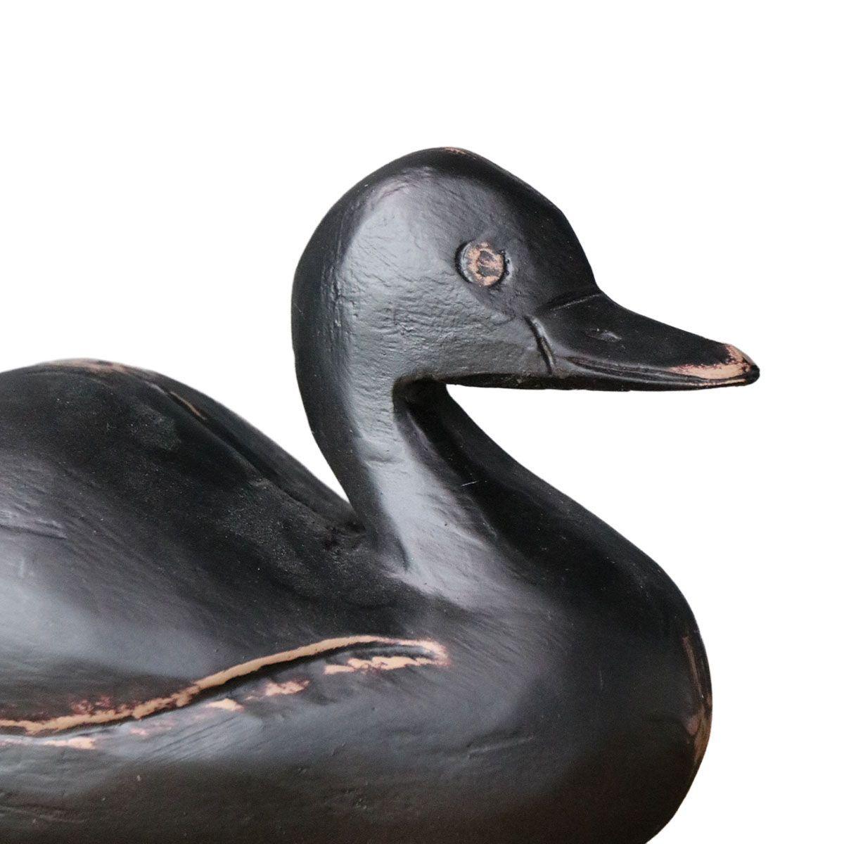 ADORNO PATO MANDARIN POLIRESINA NEGRO 20,5 x 9,5 x 12 CM-2