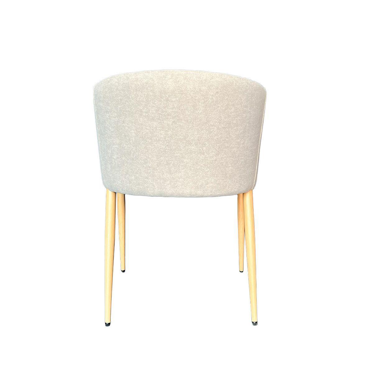 Silla Thomas Tela Beige Patas en Madera-4