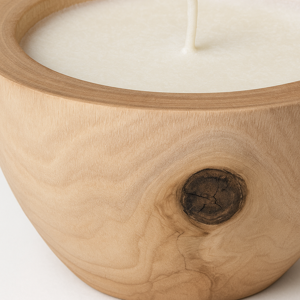 Vela Polux En Tronco De Madera Natural, Rústicas Y Acogedoras-3