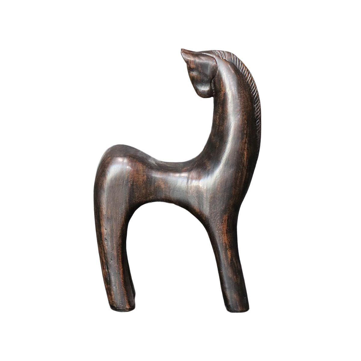 ADORNO CABALLO DADI POLIRESINA CAFÉ 19 x 7 x 30 CM-3