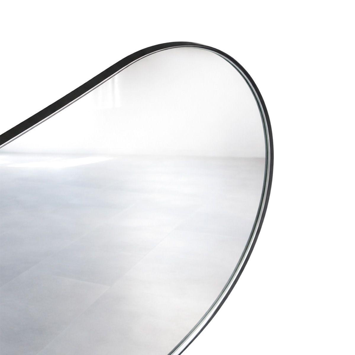 Espejo Román Marco de Fierro Negro y Espejo de 5 mm 110 × 2,5 × 65 cm-2