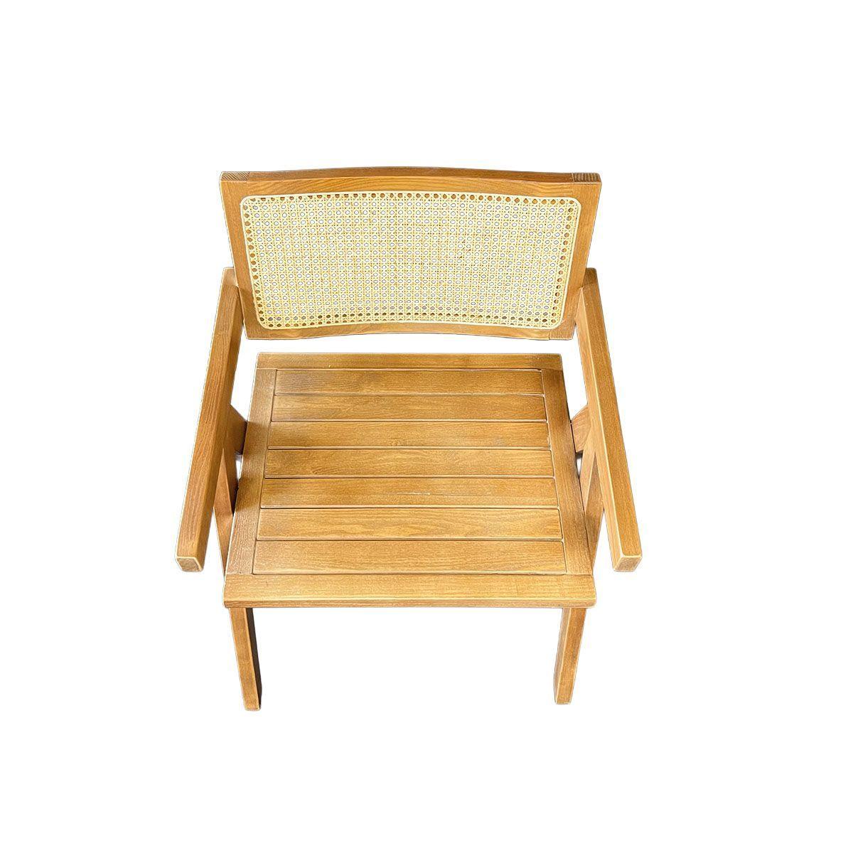 Silla Aurora Plus con Apoyabrazos en Madera de Fresno Natural y Respaldo de Ratán-5