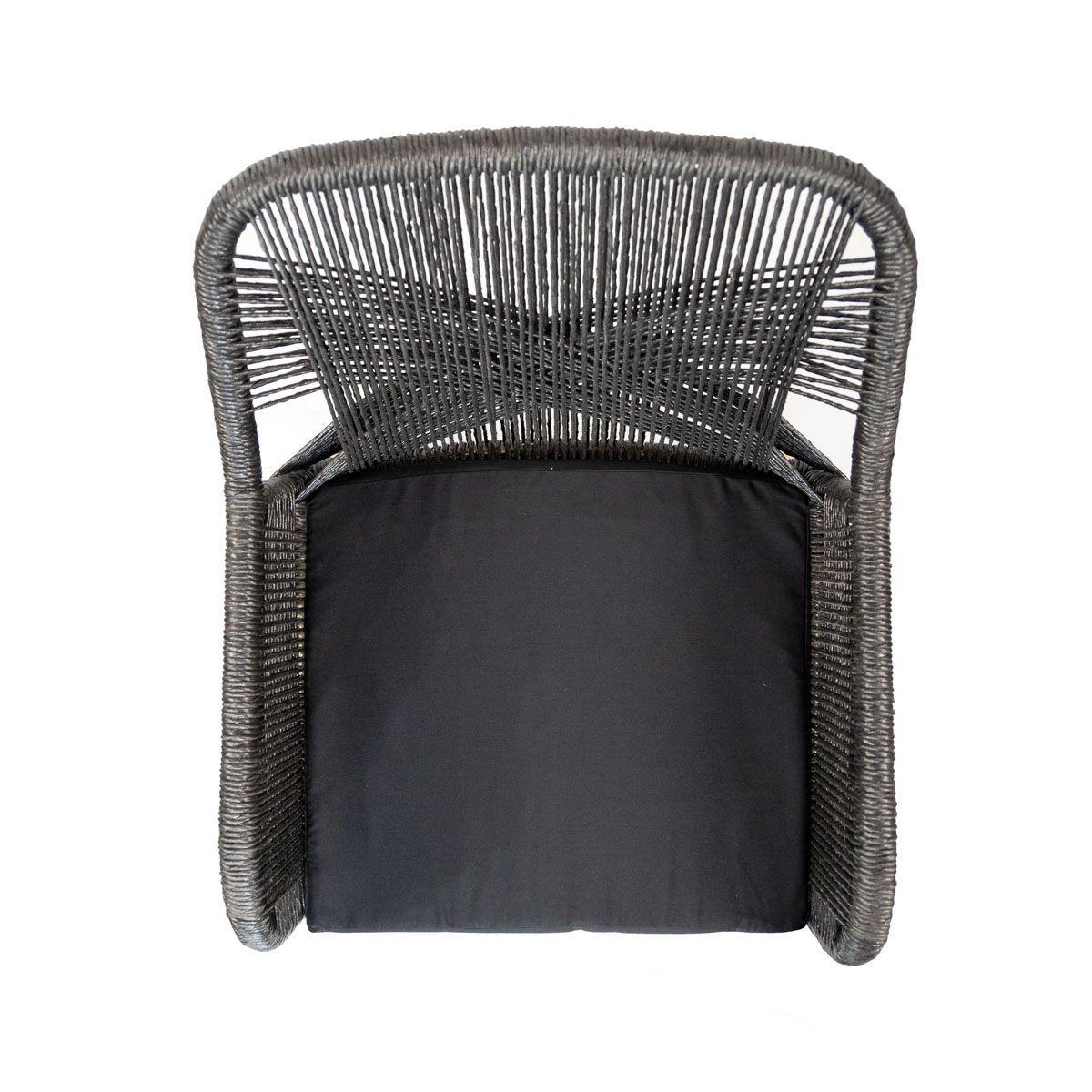 Silla Tanya de fibra tejida negra-4