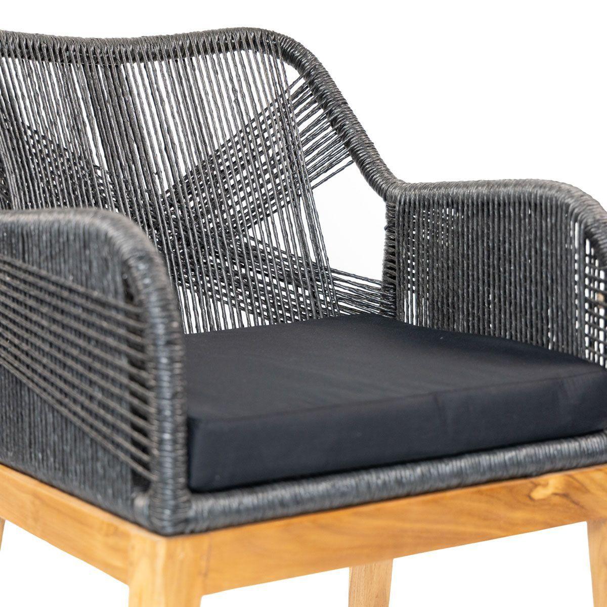 Silla Tanya de fibra tejida negra-5