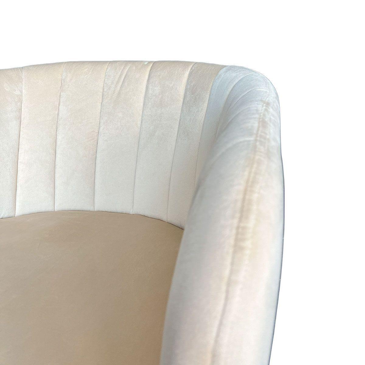 Poltrona Jacob Tela Beige Estructura Met lica Negra-6