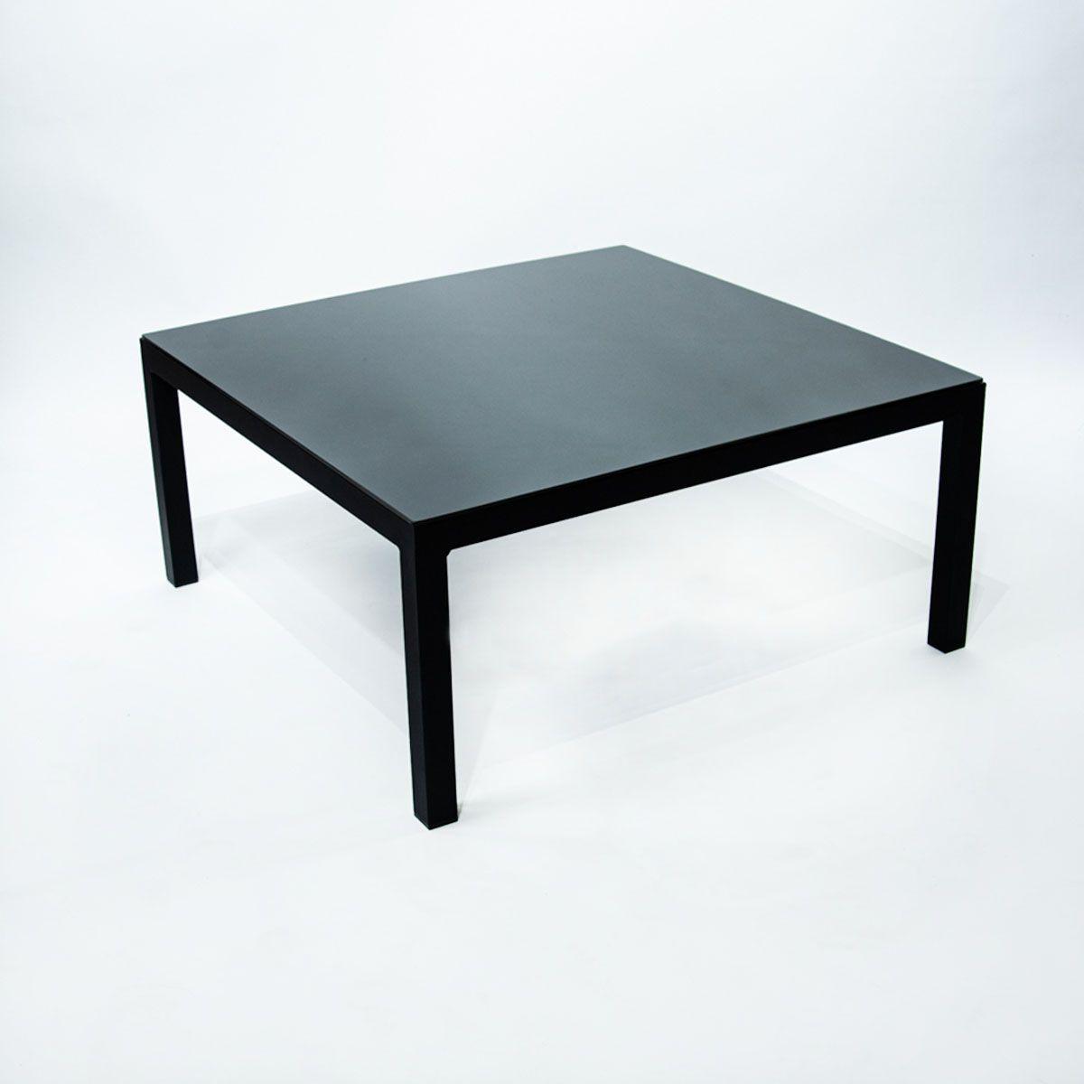 Mesa de Centro con Cubierta de Vidrio 86x86x40cm-2