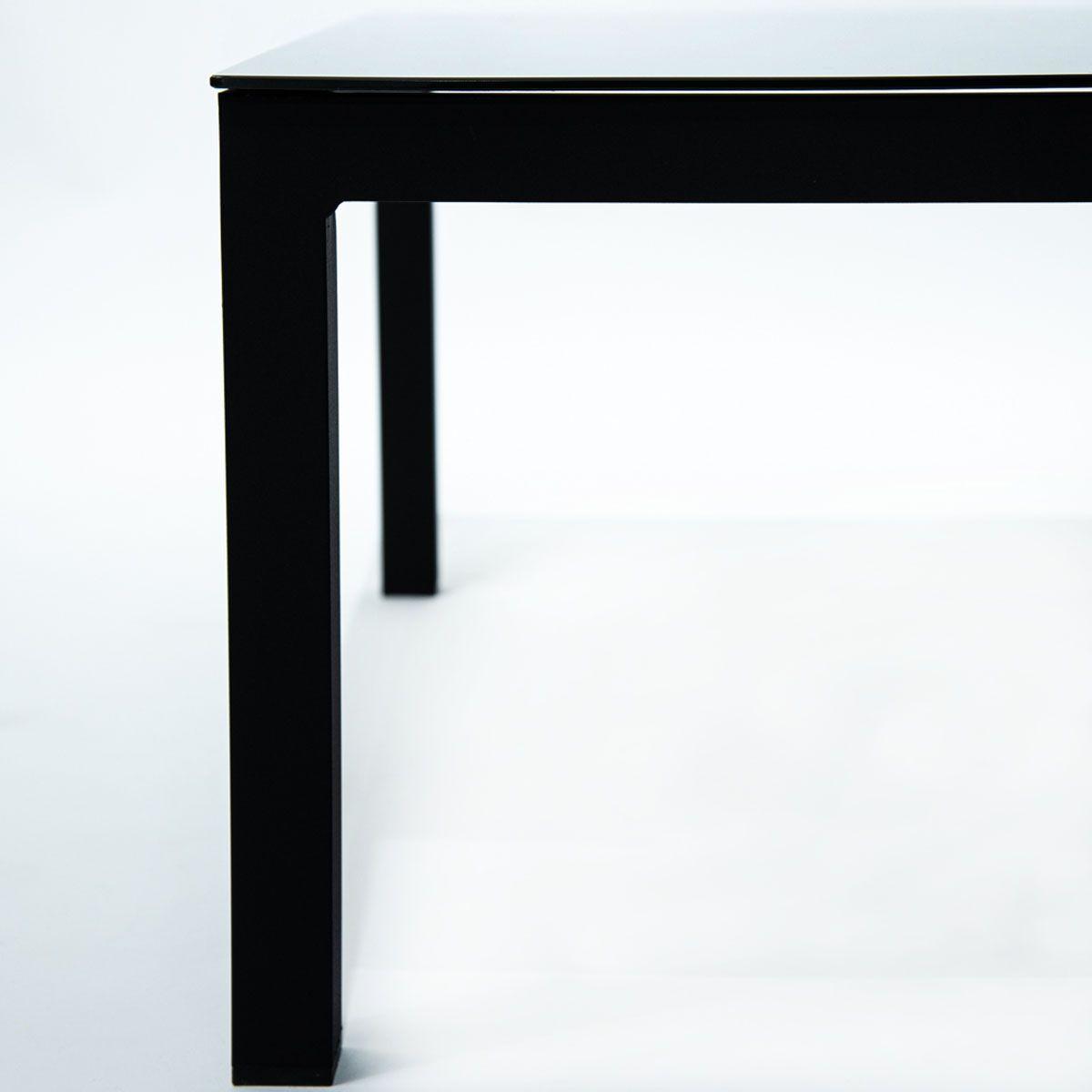 Mesa de Centro con Cubierta de Vidrio 86x86x40cm-3