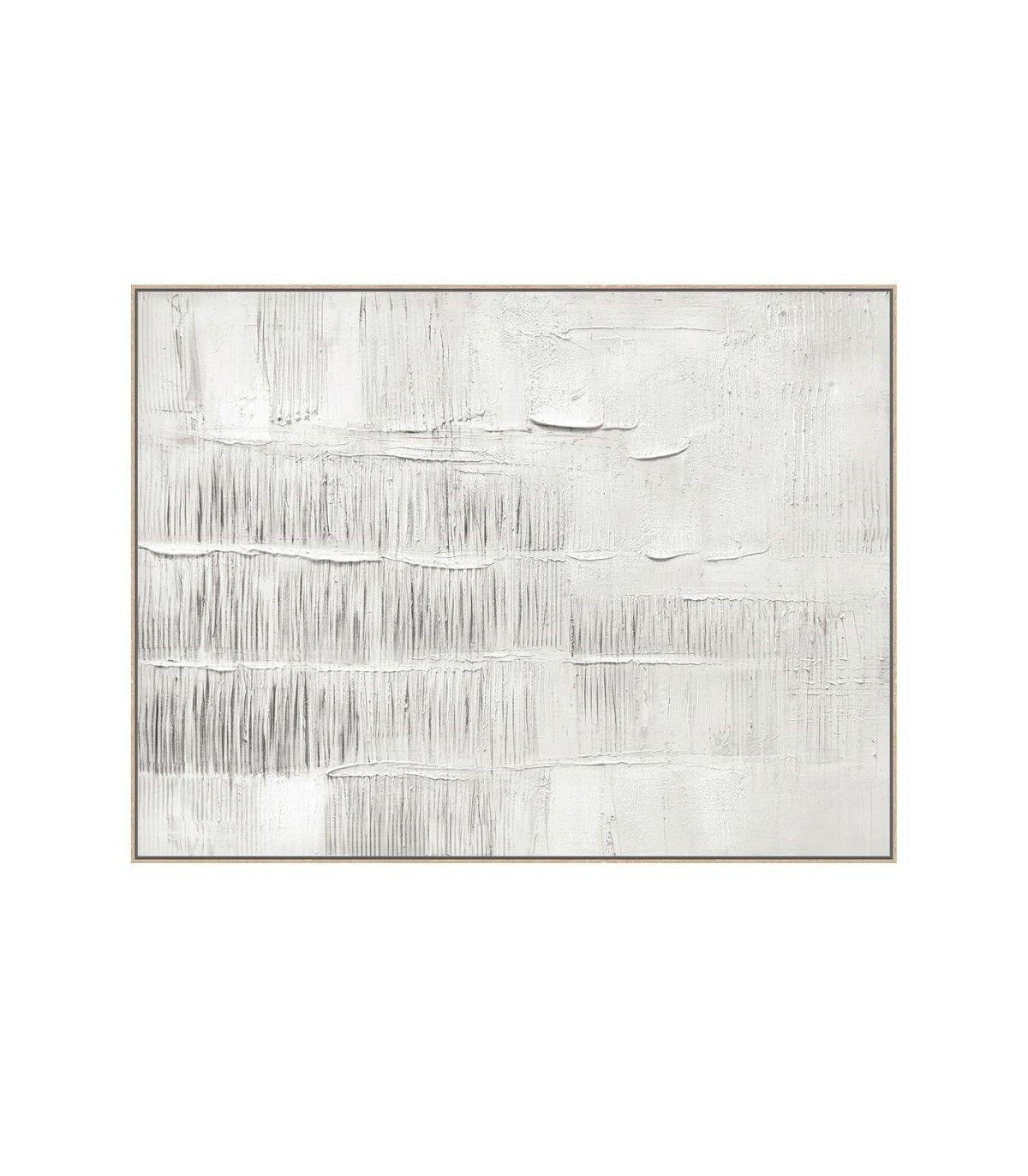 Cuadro Decorativo La Cerca Canvas HD Pintado a Mano Marco Caramelo 90x120 cm -0