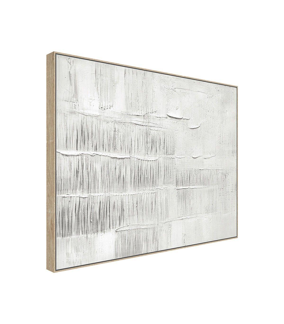 Cuadro Decorativo La Cerca Canvas HD Pintado a Mano Marco Caramelo 90x120 cm -2