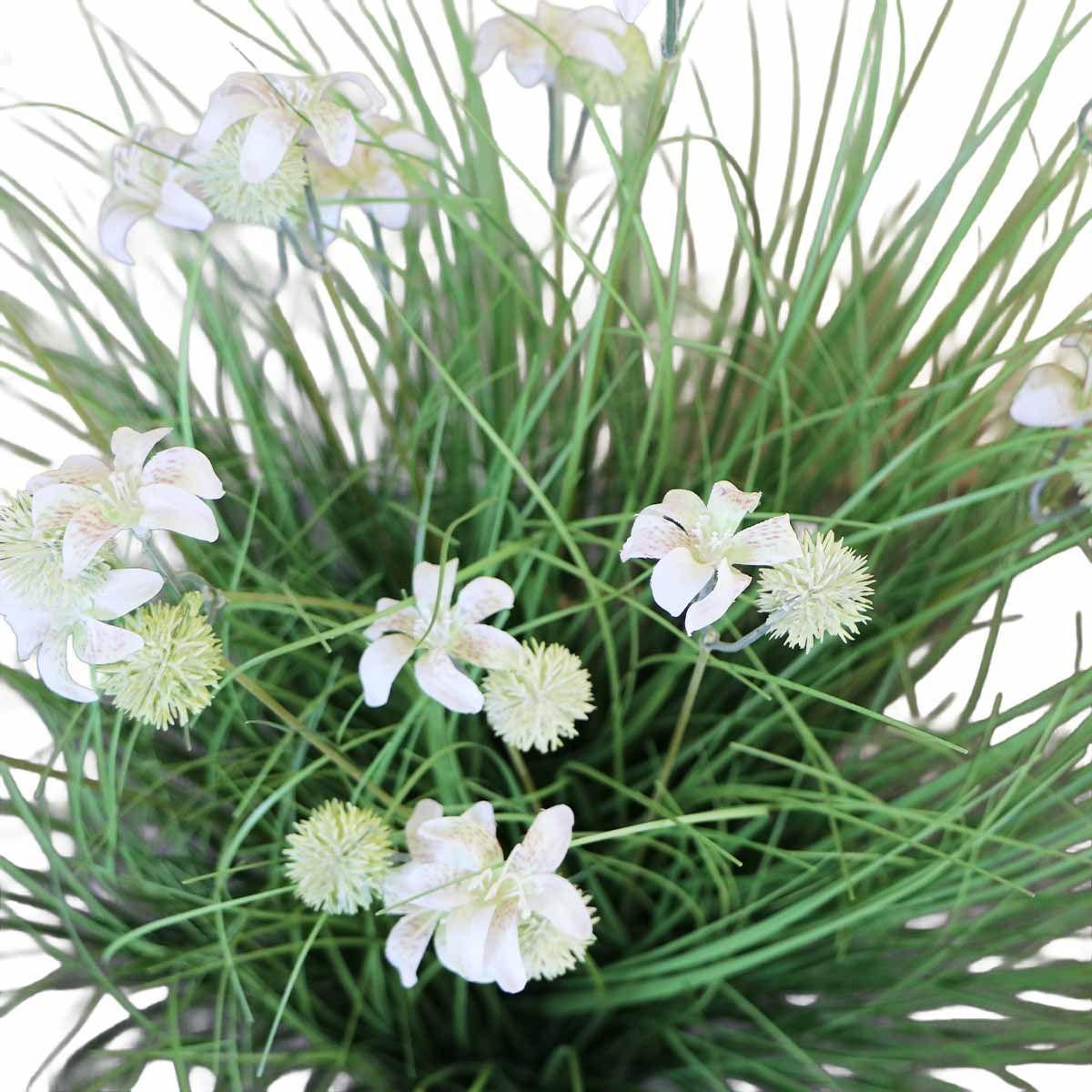 Grass con Flor con Macetero 75 cm de Altura-2