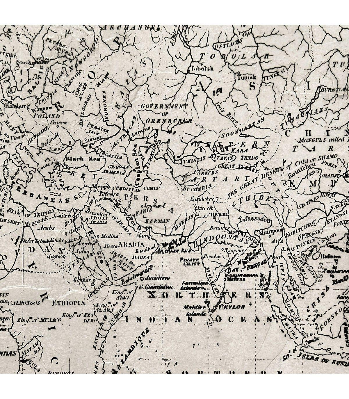 Set 2 Cuadros Decorativos El Mundo Canvas HD Pintados a Mano Marco Negro 50x70 cm-2