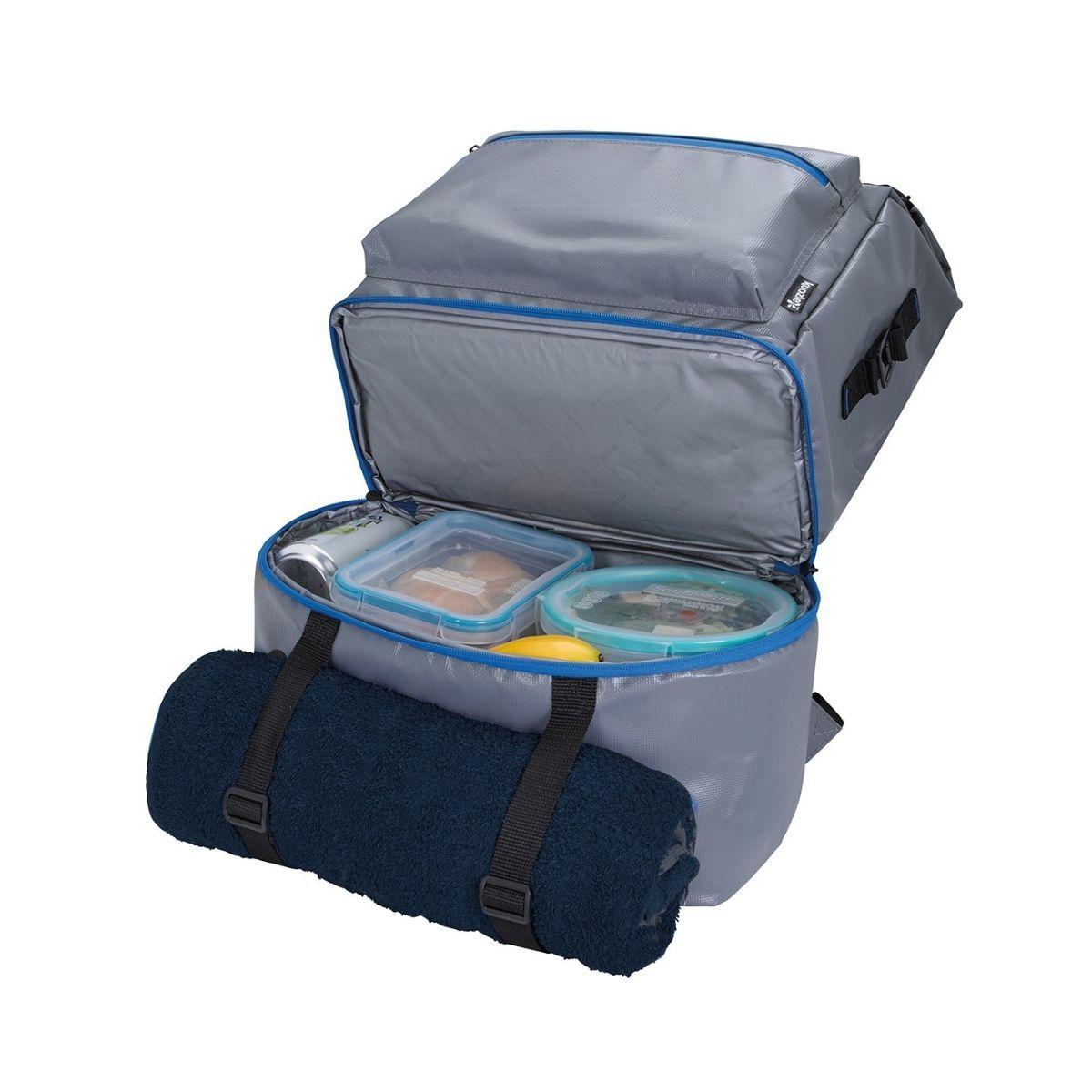 Mochila Cooler “Artic” Gris XL con compartimento refrigerador-3