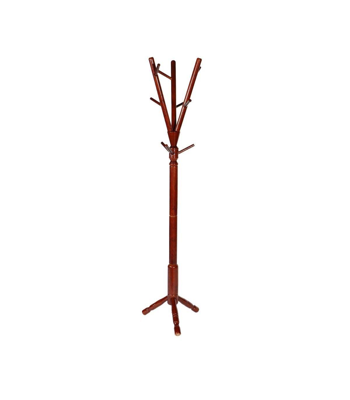 Colgador de pedestal Manhattan de madera de fresno americano-0