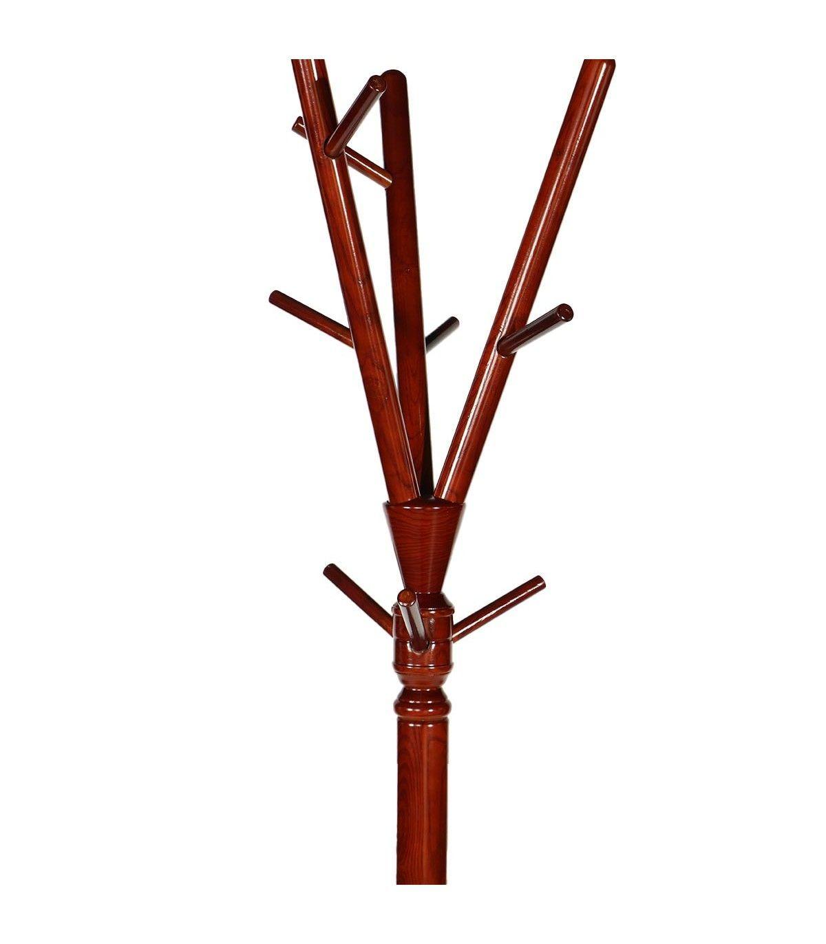 Colgador de pedestal Manhattan de madera de fresno americano-1