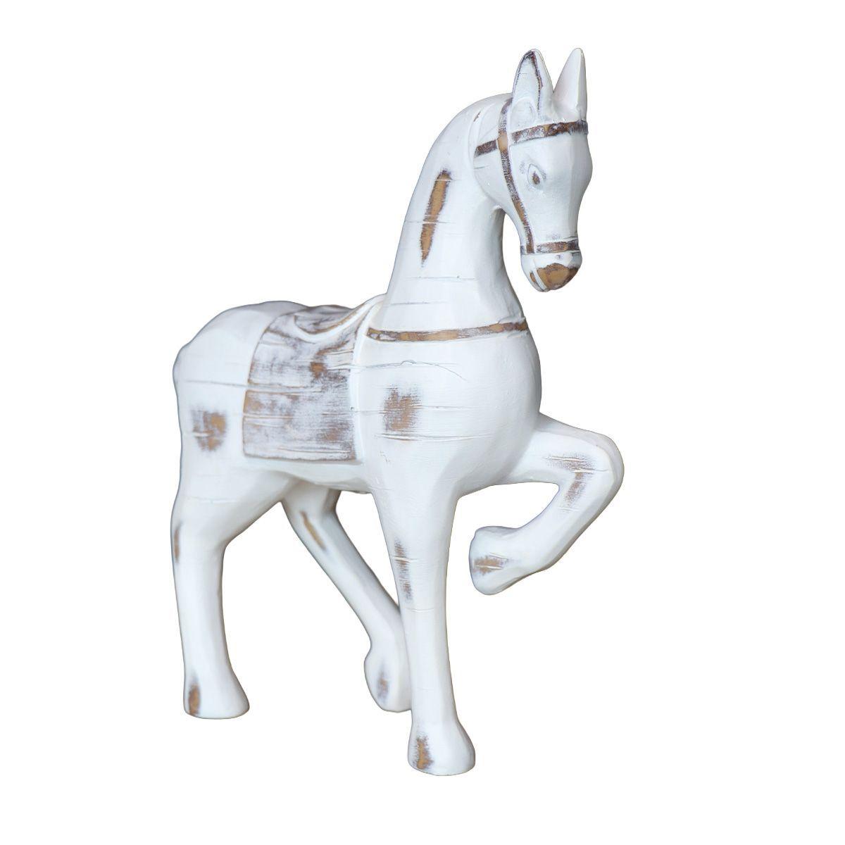 ADORNO CABALLO GRANADA POLIRESINA BLANCO 21X7,5X26CM-1