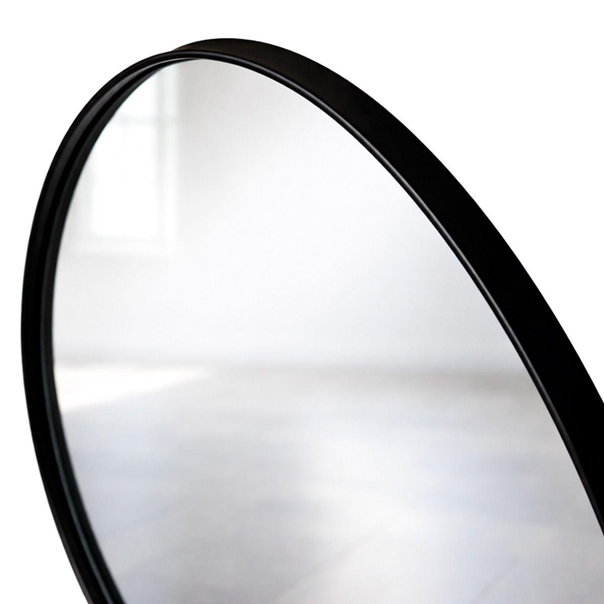 Espejo Claude con marco de fierro negro y espejo de 4 mm 60 × 2,5 × 80 cm-2