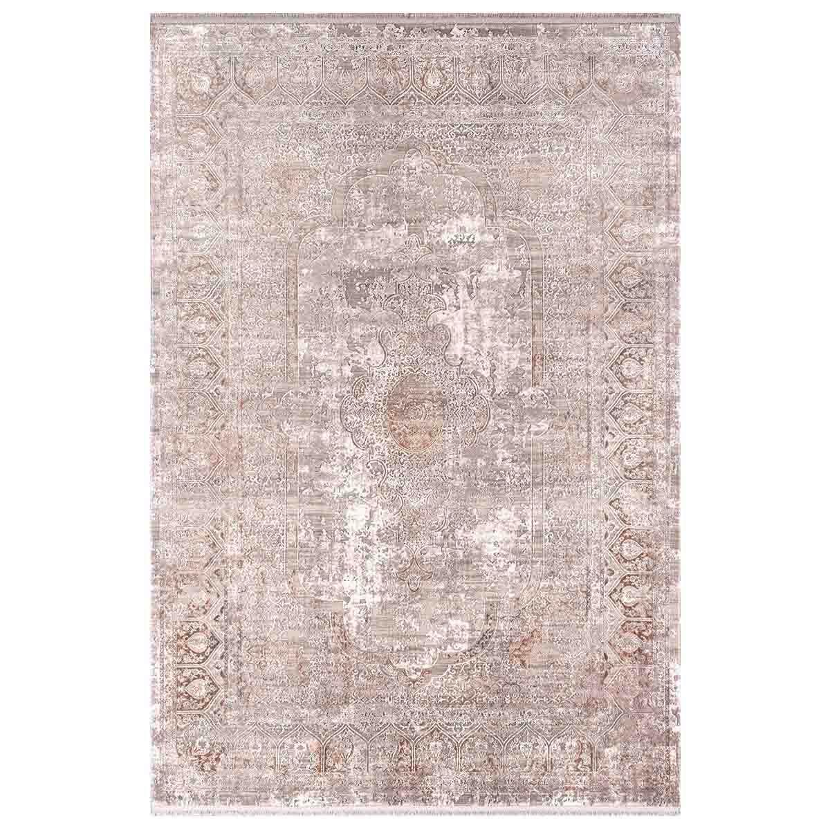 Alfombra Turca Modern04 Rectangular Poliéster Beige 200 x 290 cm-0
