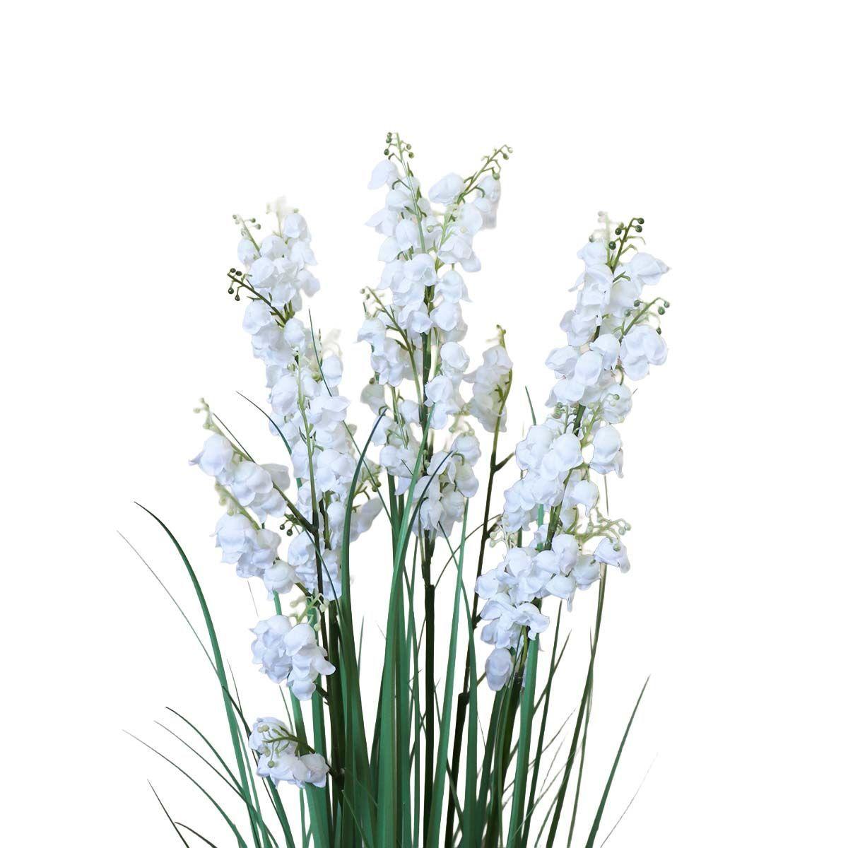 Grass Bellflower Flor de Campanilla con Macetero 110 cm de Altura-2