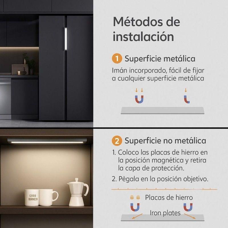 Luz Led Con Sensor Movimiento Lámpara Clóset Y Cocina 0.88W 30 cm-6