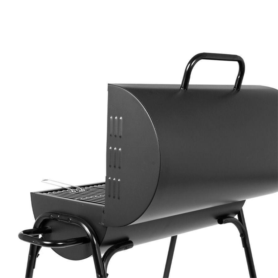 Parrilla a Carbón Modelo Tambor de Acero Negro-5