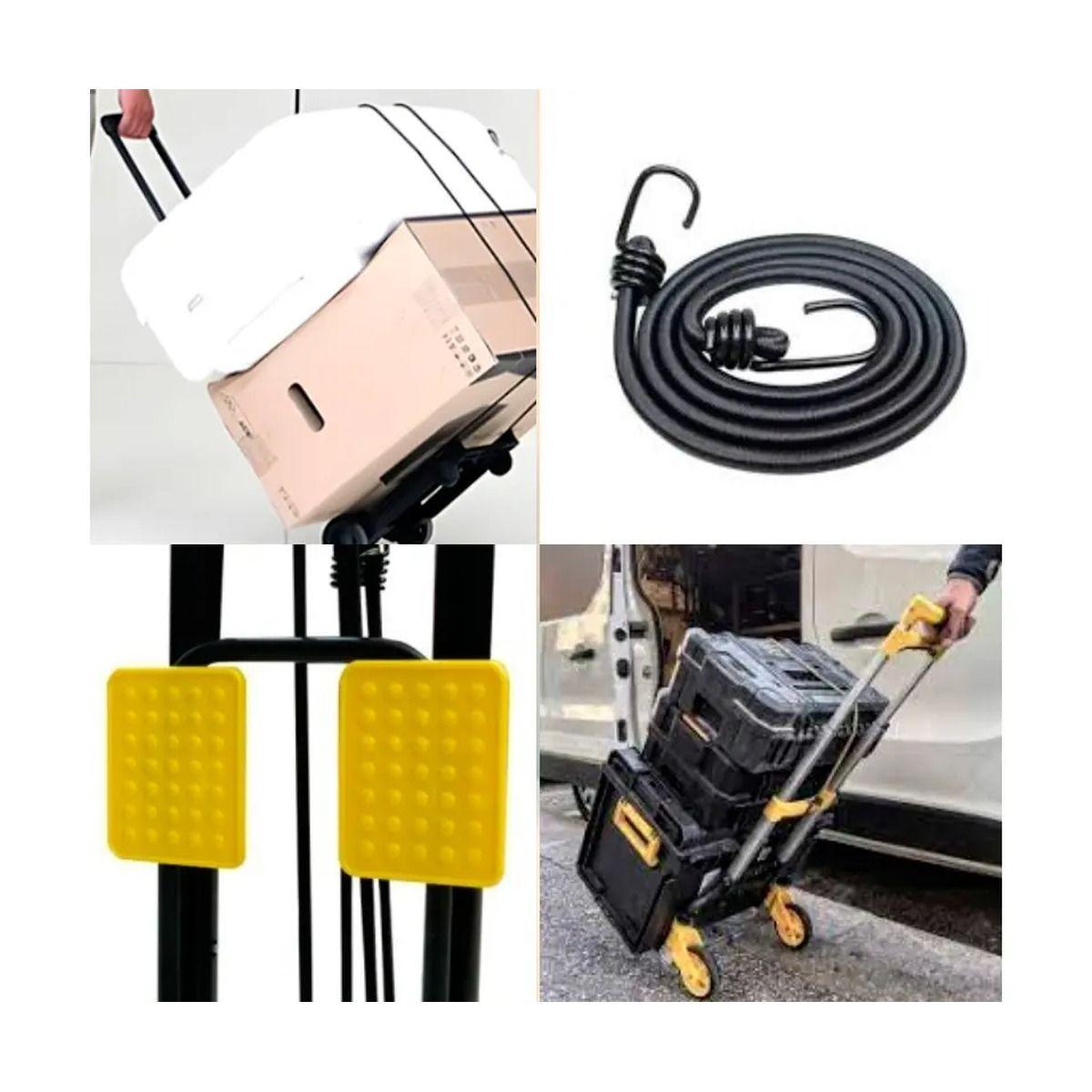 Mini Carro de Carga Plegable con Ruedas y Mango Extensible 30 kg-3