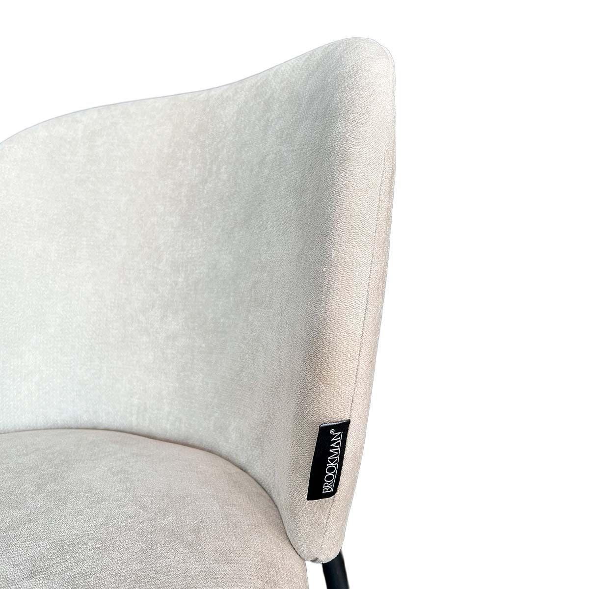 Silla Jack Tela Gris Estructura Metálica Negra / Gris-4