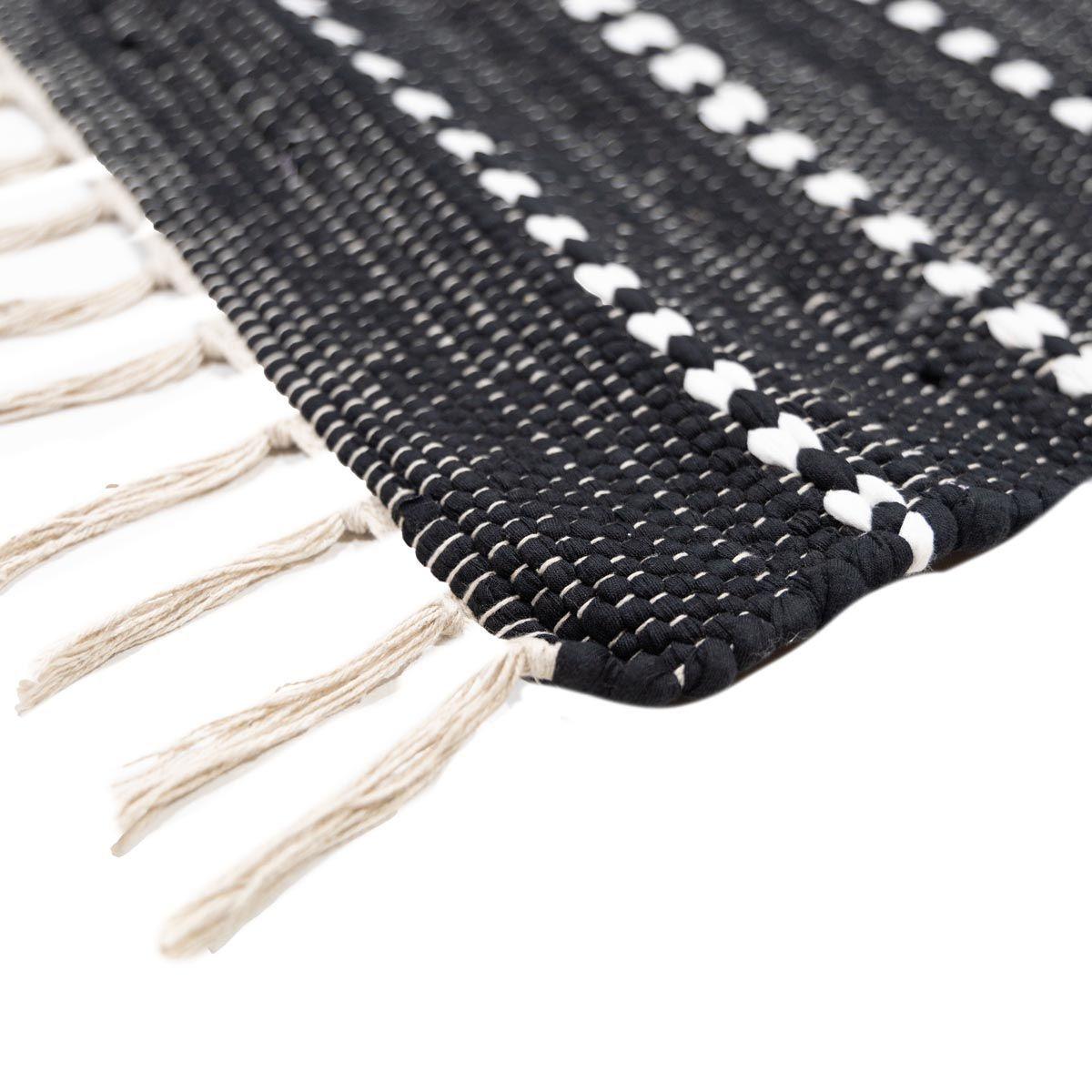 Bajada de cama Jambi de yute y algodón 60x90 cm-3