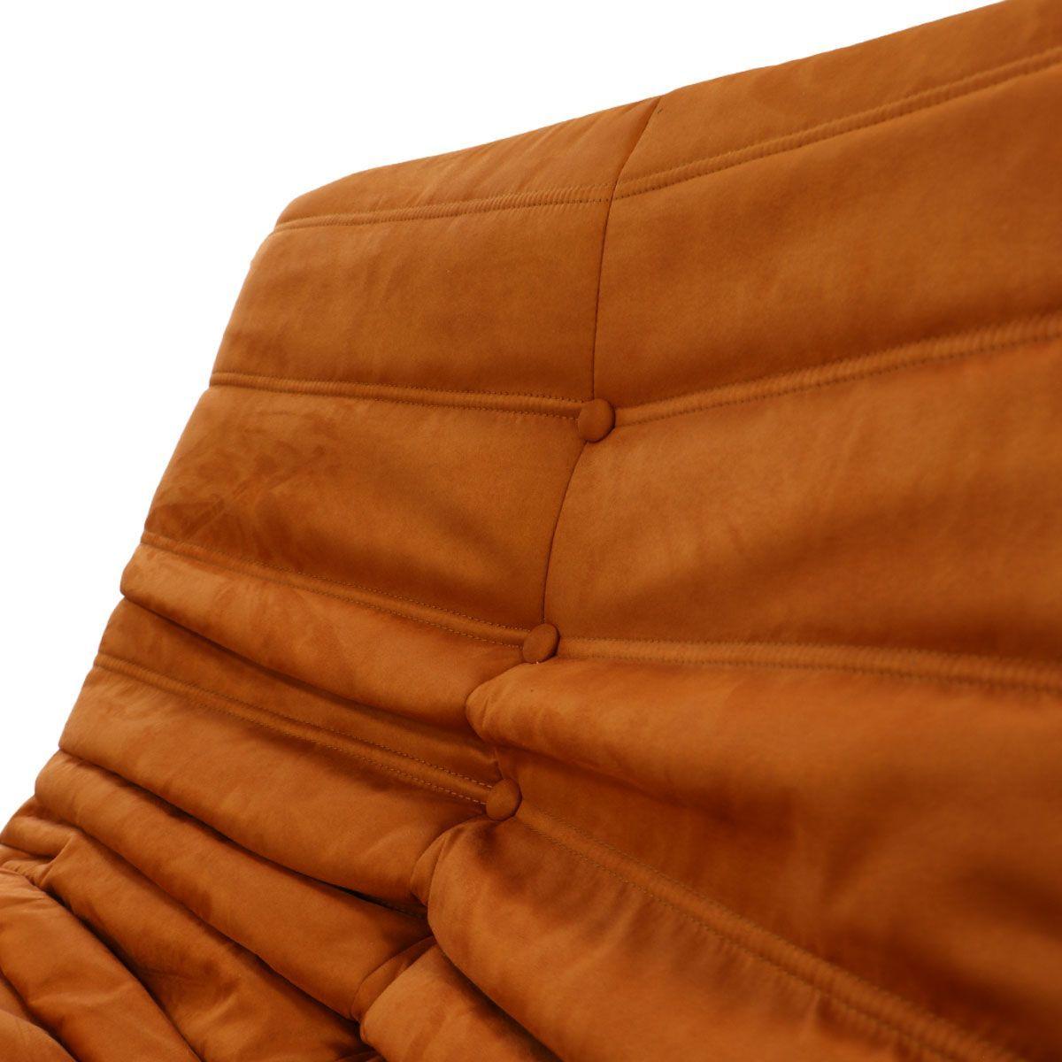 Poltrona Dortment Naranjo Microfibra Tipo Togo 80 x 100 x 85 cm-7