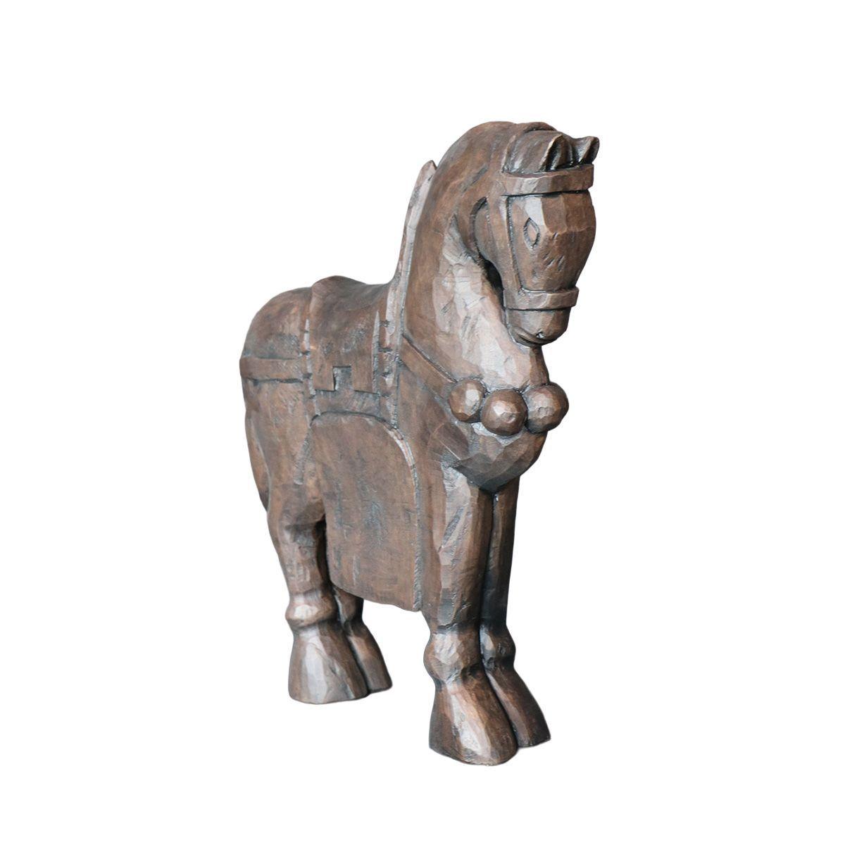 ADORNO CABALLO ANDALUCIA POLIRESINA CAFÉ 38.5X9X47.5-2