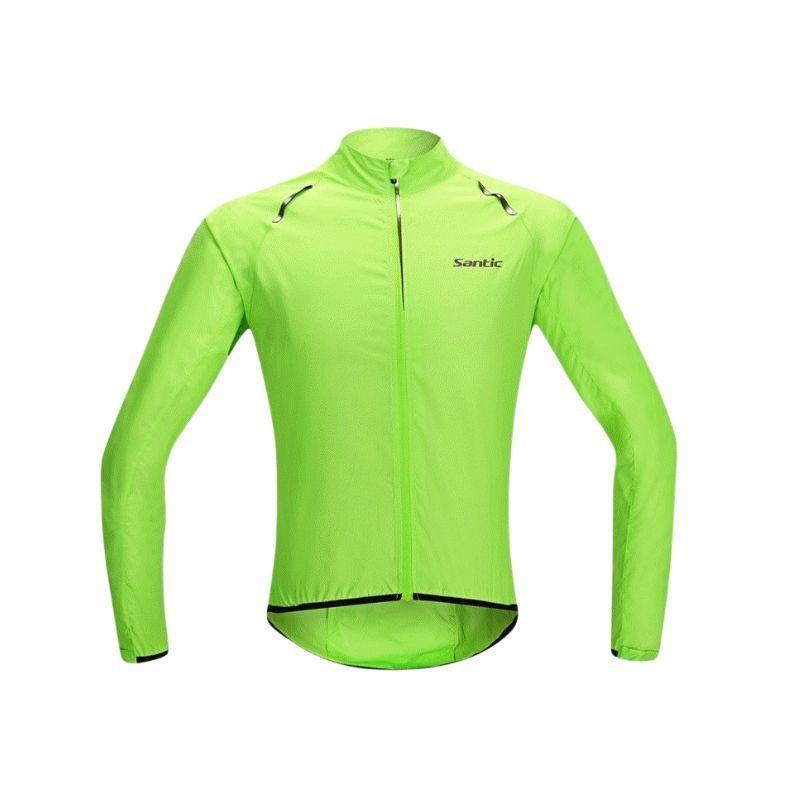 Chaqueta Impermeable Hombre Fluorescence para Ciclismo SANTIC-4