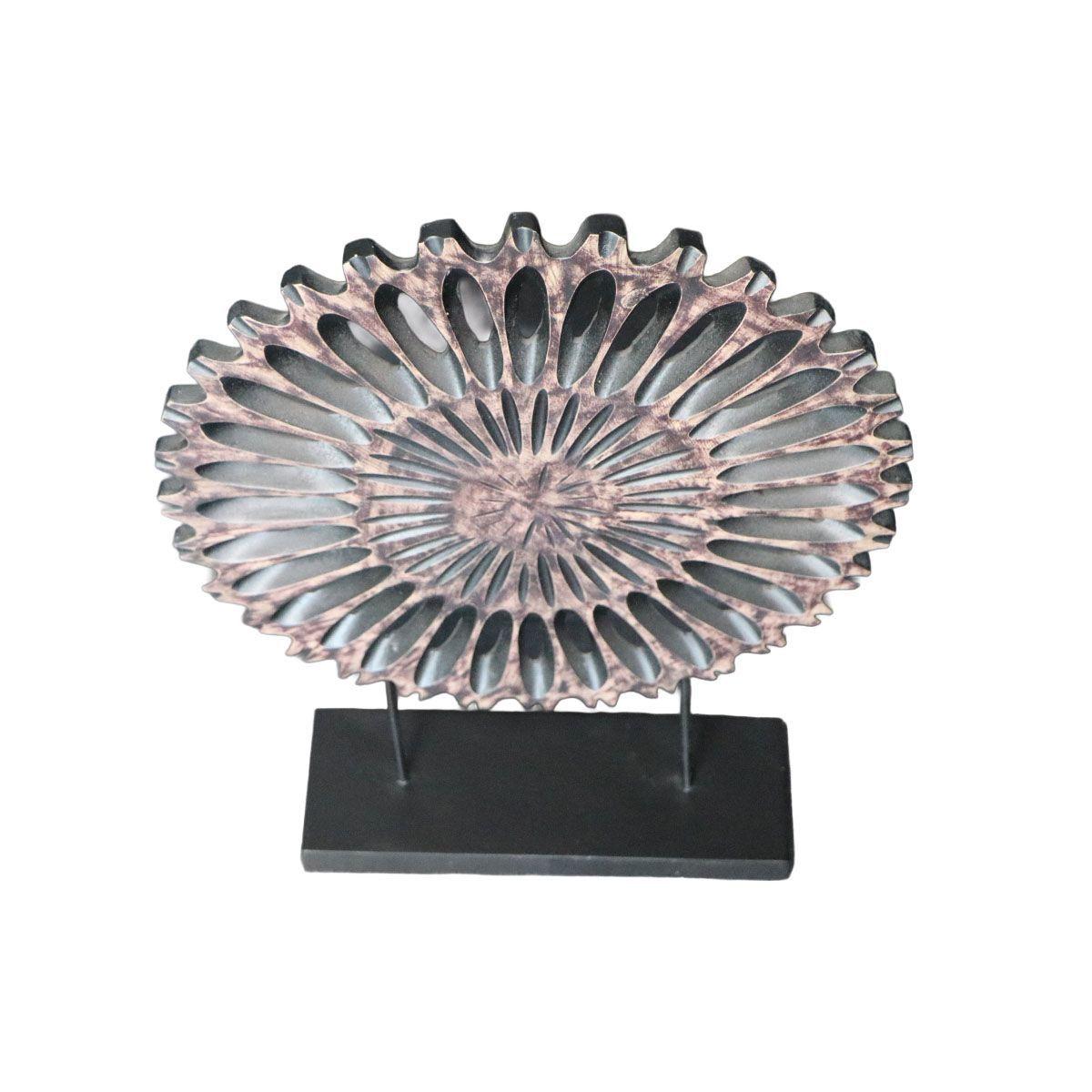 ADORNO AYMARA POLIRESINA CAFÉ 39.5 x 10 x 51CM -2