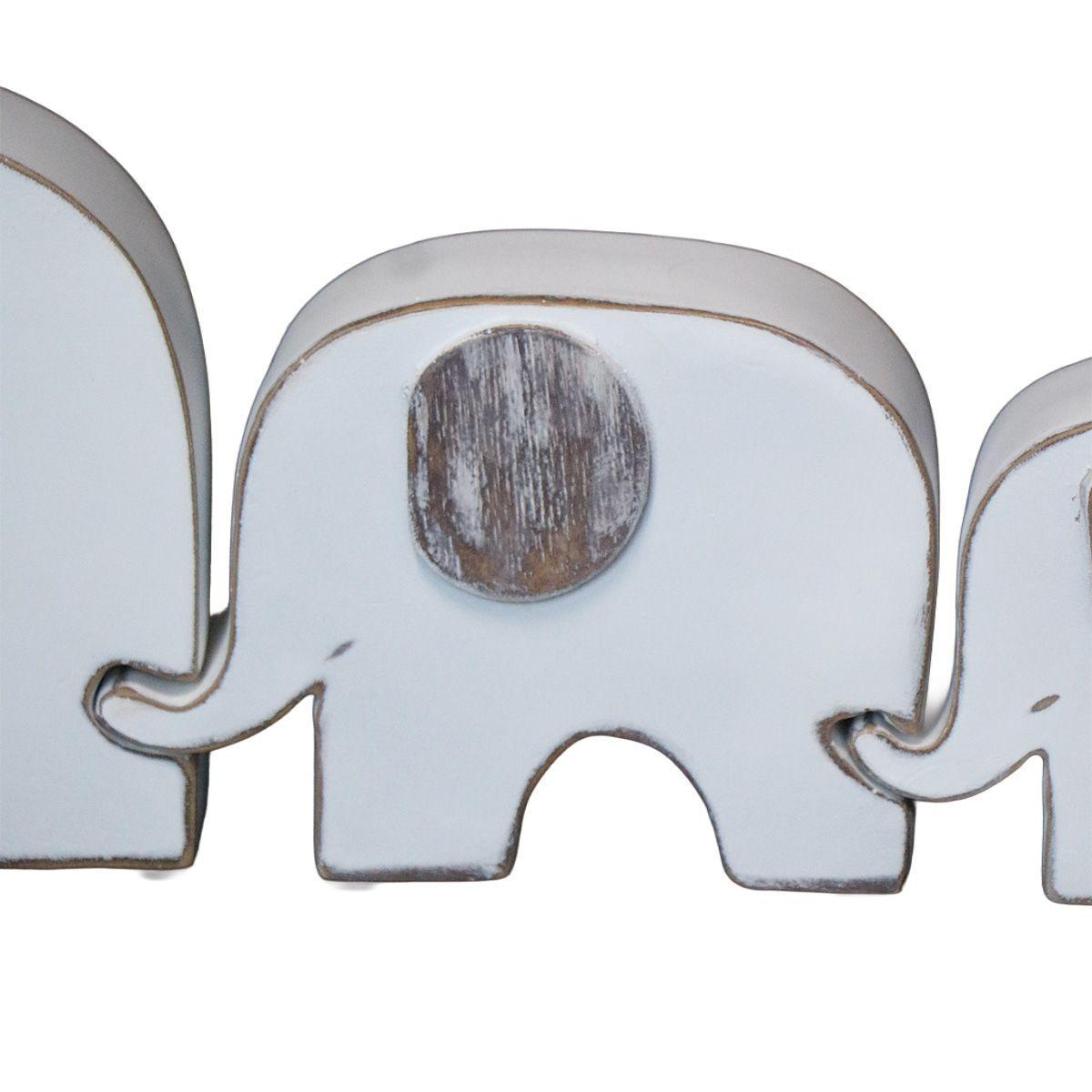 ADORNO FAMILIA 3 ELEFANTES POLIRESINA BLANCO 19 x 17 x 13,5 CM-2