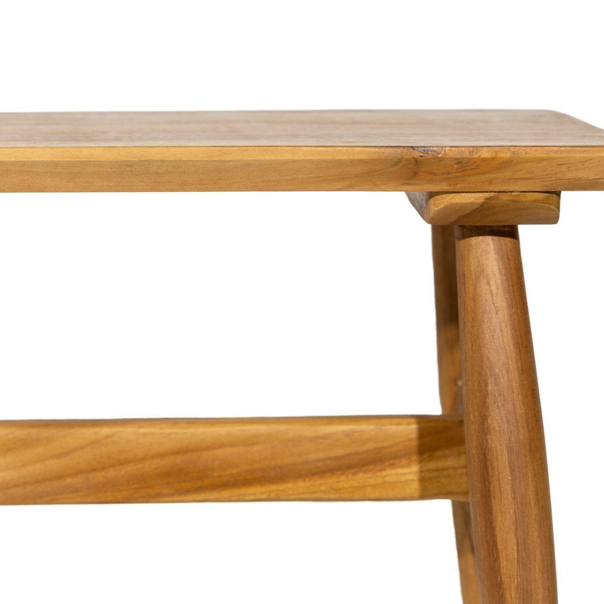 Banqueta HELSINKI madera teca 120 x 40 x 46cm M-4