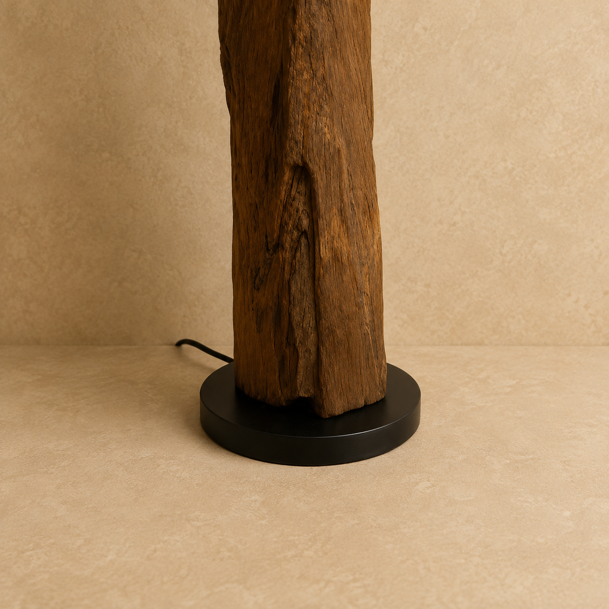 L mpara de Pie Look Black 20x121 cm en Ra z de Teca-2
