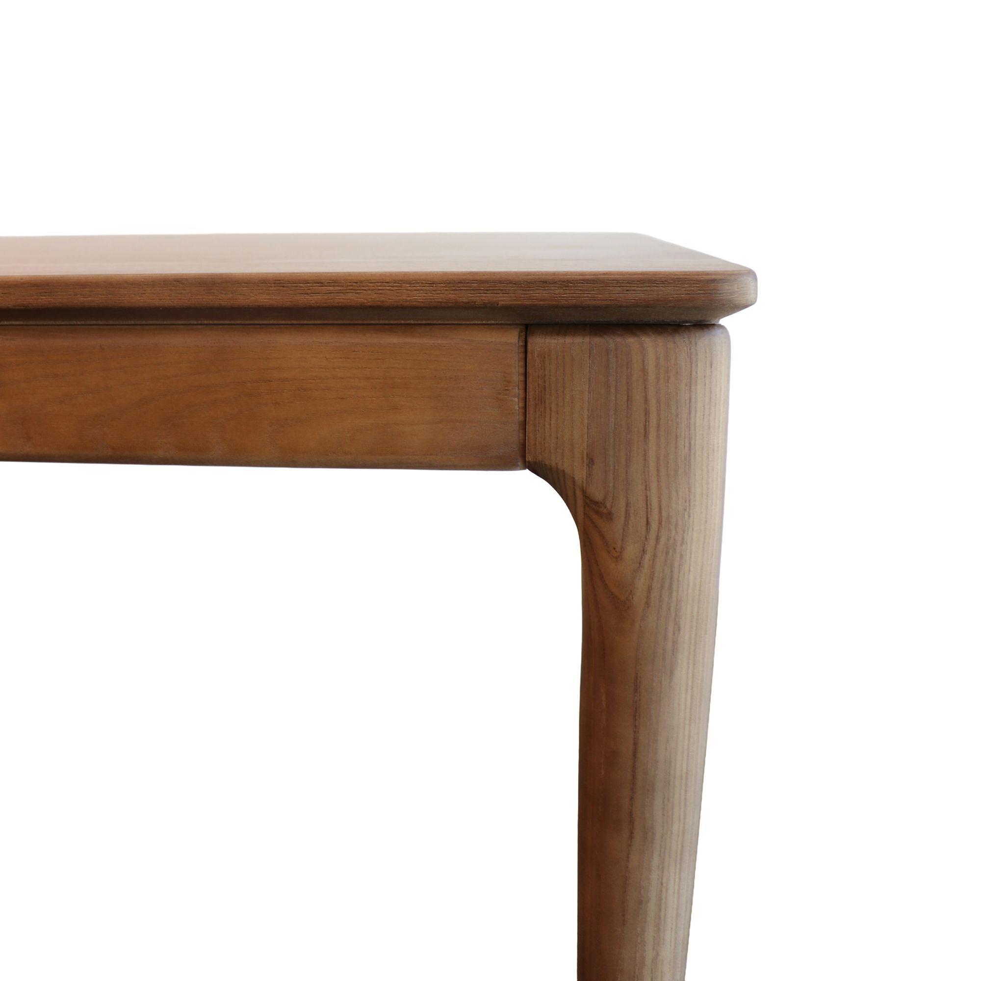 Mesa de Comedor Varsovia Walnut en Polimadera con Patas de Fresno 200x110x75 cm-2