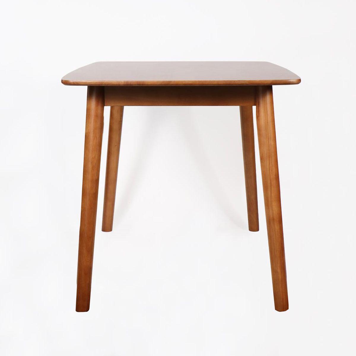 Mesa de comedor Strauss madera de caucho café claro 160 x 90 cm-3