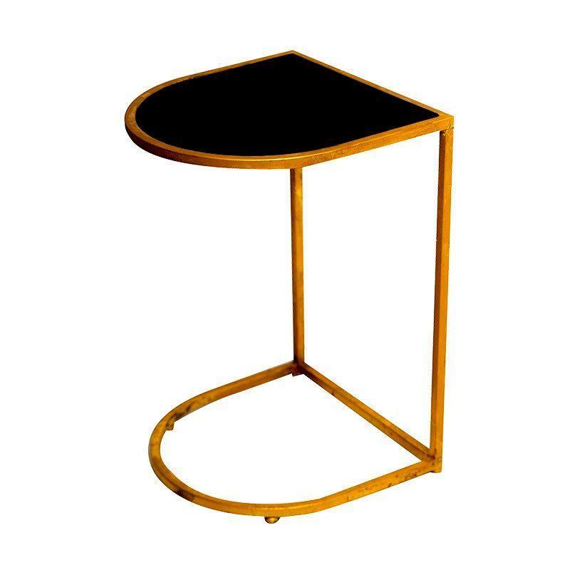 Mesa Lateral con cubierta de vidrio-0